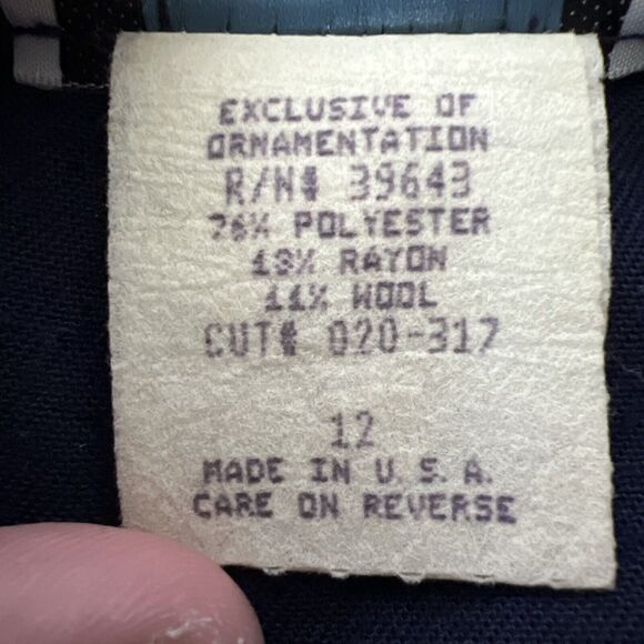 CL Cricket Lane Vintage 80s Womens 12 Canvas Blend Tulip Skirt Stretch USA Made - Picture 12 of 12